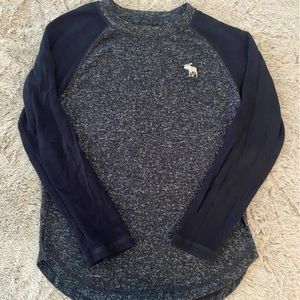 Boys Abercrombie Logo Long Sleeve Tee - 7/8